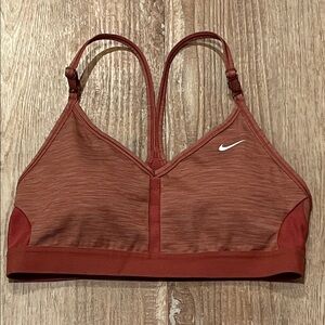 Nike Indy Women's Copper Sports Bra Size M Racerback.